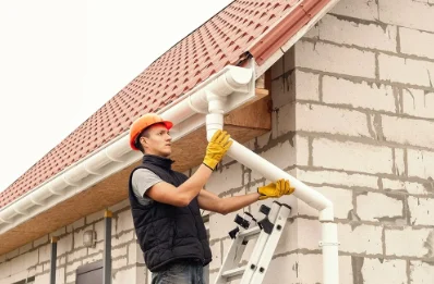 Pose et remplacement de gouttières à Bonsecours